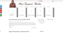 Desktop Screenshot of macrandallwriter.com